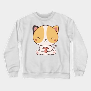Kawaii Cute Kitten Cat Crewneck Sweatshirt